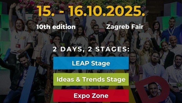 LEAP Summit 2025 – najveća multidisciplinarna konferencija u regiji 15. i 16.10. u Zagrebu!
